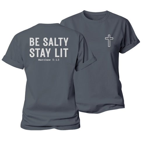 Women's Be Salty Stay Lit Cotton T-Shirt